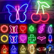 DYstyle LED Neon Lights Sign for Wall Decor Battery USB Powered Led Neon Signs for Bedroom Kids Room Wedding Party Christmas Decoration